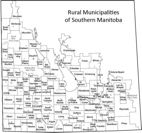 List of municipalities in Manitoba .
